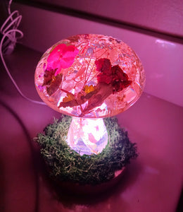 Floral LED Mushroom lamp