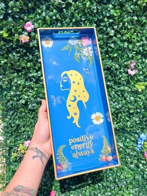 Positive energy always resin tray